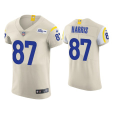 Men Los Angeles Rams #87 Jacob Harris Cream Vapor Elite Jersey