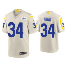 Men Los Angeles Rams #34 Jake Funk Bone Game Jersey