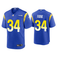 Men Los Angeles Rams #34 Jake Funk Royal Game Jersey