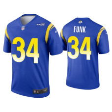 Men Los Angeles Rams #34 Jake Funk Royal Legend Jersey