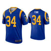 Men Los Angeles Rams #34 Jake Funk Royal Legend Jersey