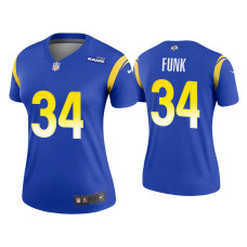 Women Los Angeles Rams #34 Jake Funk Royal Legend Jersey