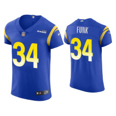 Men Los Angeles Rams #34 Jake Funk Royal Vapor Elite Jersey