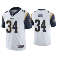 Men Los Angeles Rams #34 Vapor Limited Jake Funk White Jersey