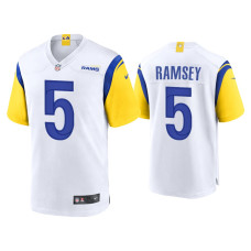 Men Los Angeles Rams #5 Jalen Ramsey White Alternate Game Jersey