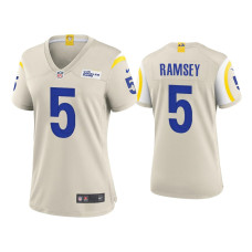 Women Los Angeles Rams #5 Jalen Ramsey Bone Game Jersey