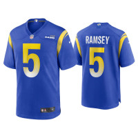 Men Los Angeles Rams #5 Jalen Ramsey Royal Game Jersey