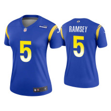 Women Los Angeles Rams #5 Jalen Ramsey Royal Legend Jersey