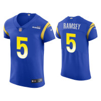 Men Los Angeles Rams #5 Jalen Ramsey Royal Vapor Elite Jersey