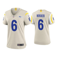 Women Los Angeles Rams #6 Johnny Hekker Bone Game Jersey