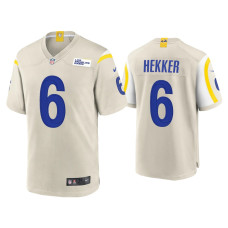 Men Los Angeles Rams #6 Johnny Hekker Bone Game Jersey