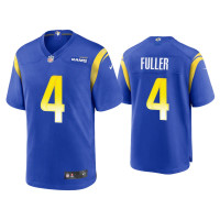 Men Los Angeles Rams #4 Jordan Fuller Royal Game Jersey