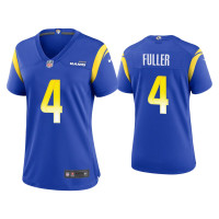 Women Los Angeles Rams #4 Jordan Fuller Royal Game Jersey