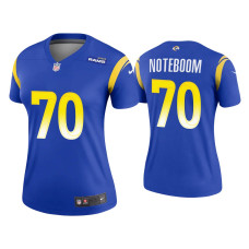 Women Los Angeles Rams #70 Joseph Noteboom Royal Legend Jersey