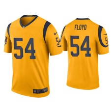 Men Los Angeles Rams #54 Color Rush Legend Leonard Floyd Gold Jersey