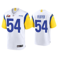 Men Los Angeles Rams #54 Leonard Floyd Super Bowl LVI White Game Jersey