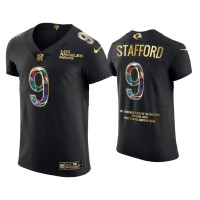 Men Los Angeles Rams #9 Matthew Stafford Black Career Highlights Jersey