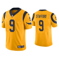 Men Los Angeles Rams #9 Color Rush Limited Matthew Stafford Gold Jersey