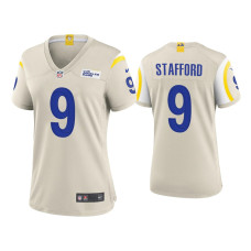 Women Los Angeles Rams #9 Matthew Stafford Bone Game Jersey