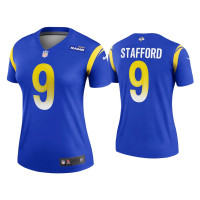 Women Los Angeles Rams #9 Matthew Stafford Royal Legend Jersey