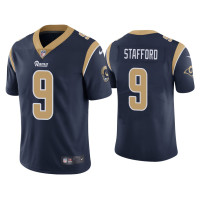 Men Los Angeles Rams #9 Matthew Stafford Vapor Limited Navy Jersey