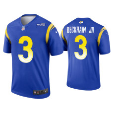 Men Los Angeles Rams #3 Odell Beckham Jr. Royal Legend Jersey