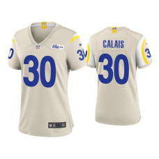 Women Los Angeles Rams #30 Raymond Calais Bone Game Jersey