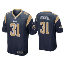 Men Los Angeles Rams #31 Robert Rochell Navy Game Jersey