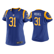 Women Los Angeles Rams #31 Robert Rochell Royal Game Jersey