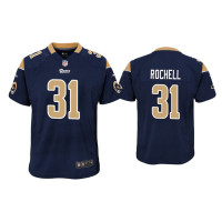 Youth Los Angeles Rams #31 Robert Rochell Navy Game Jersey