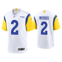 Men Los Angeles Rams #2 Robert Woods White Alternate Game Jersey