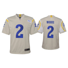 Youth Los Angeles Rams #2 Robert Woods Bone Game Jersey