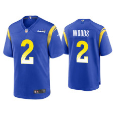 Men Los Angeles Rams #2 Robert Woods Royal Game Jersey