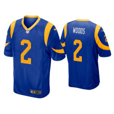 Men Los Angeles Rams #2 Robert Woods Royal Game Jersey