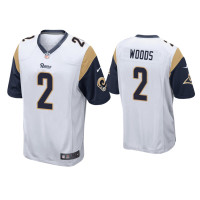 Men Los Angeles Rams #2 Robert Woods White Game Jersey