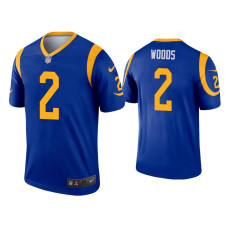 Men Los Angeles Rams #2 Robert Woods Royal Legend Jersey