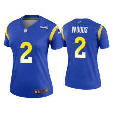 Women Los Angeles Rams #2 Robert Woods Royal Legend Jersey