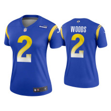 Women Los Angeles Rams #2 Robert Woods Royal Legend Jersey