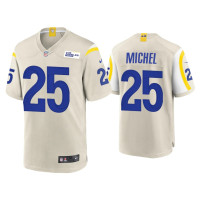 Men Los Angeles Rams #25 Sony Michel Bone Game Jersey