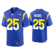 Men Los Angeles Rams #25 Sony Michel Royal Game Jersey