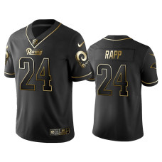 Men Los Angeles Rams #24 2019 Golden Edition Vapor Limited Taylor Rapp Black Jersey