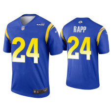 Men Los Angeles Rams #24 Taylor Rapp Royal Legend Jersey