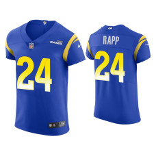 Men Los Angeles Rams #24 Taylor Rapp Royal Vapor Elite Jersey