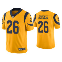 Men Los Angeles Rams #26 Color Rush Limited Terrell Burgess Gold Jersey