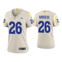 Women Los Angeles Rams #26 Terrell Burgess Bone Game Jersey