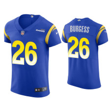 Men Los Angeles Rams #26 Terrell Burgess Royal Vapor Elite Jersey