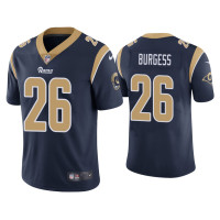 Men Los Angeles Rams #26 Terrell Burgess Vapor Limited Navy Jersey