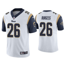 Men Los Angeles Rams #26 Terrell Burgess Vapor Limited White Jersey