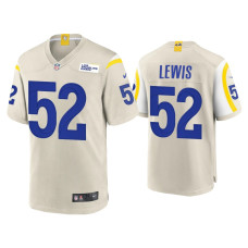 Men Los Angeles Rams #52 Terrell Lewis Bone Game Jersey