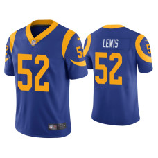 Men Los Angeles Rams #52 Terrell Lewis Vapor Limited Royal Jersey